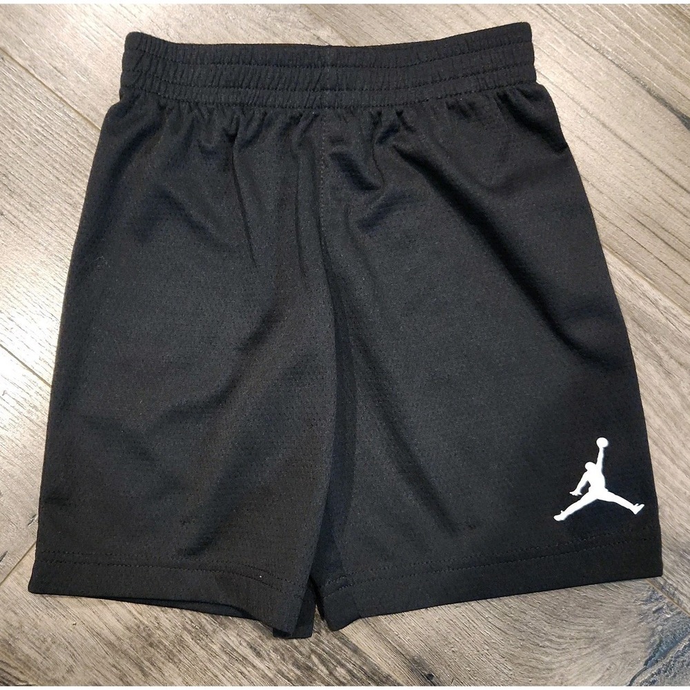 Nike Air Jordan Kids Black Mesh Shorts Size (5-6 Yrs) Logo Lightweight Shorts
